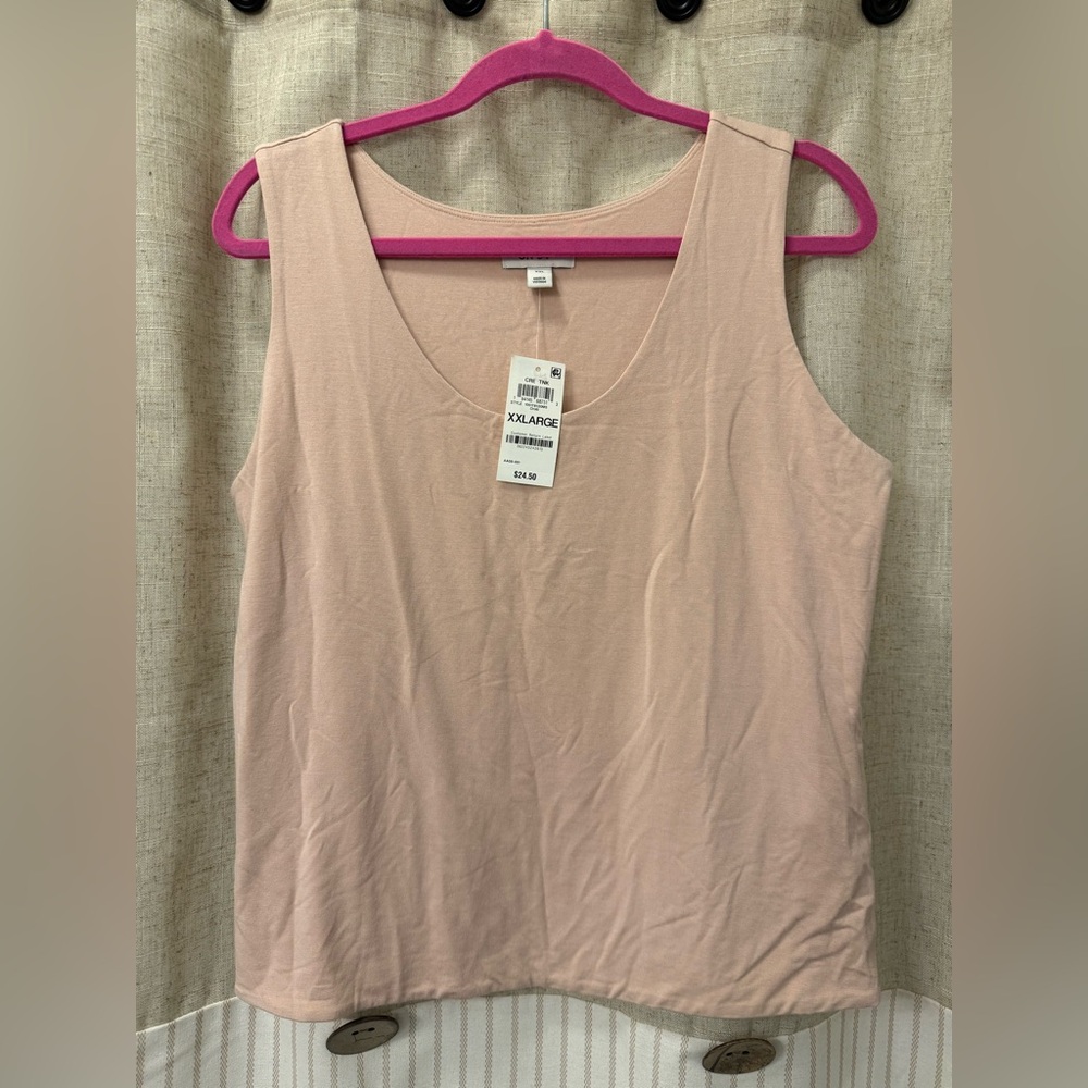 Blush Pink Sleeveless Tank Top